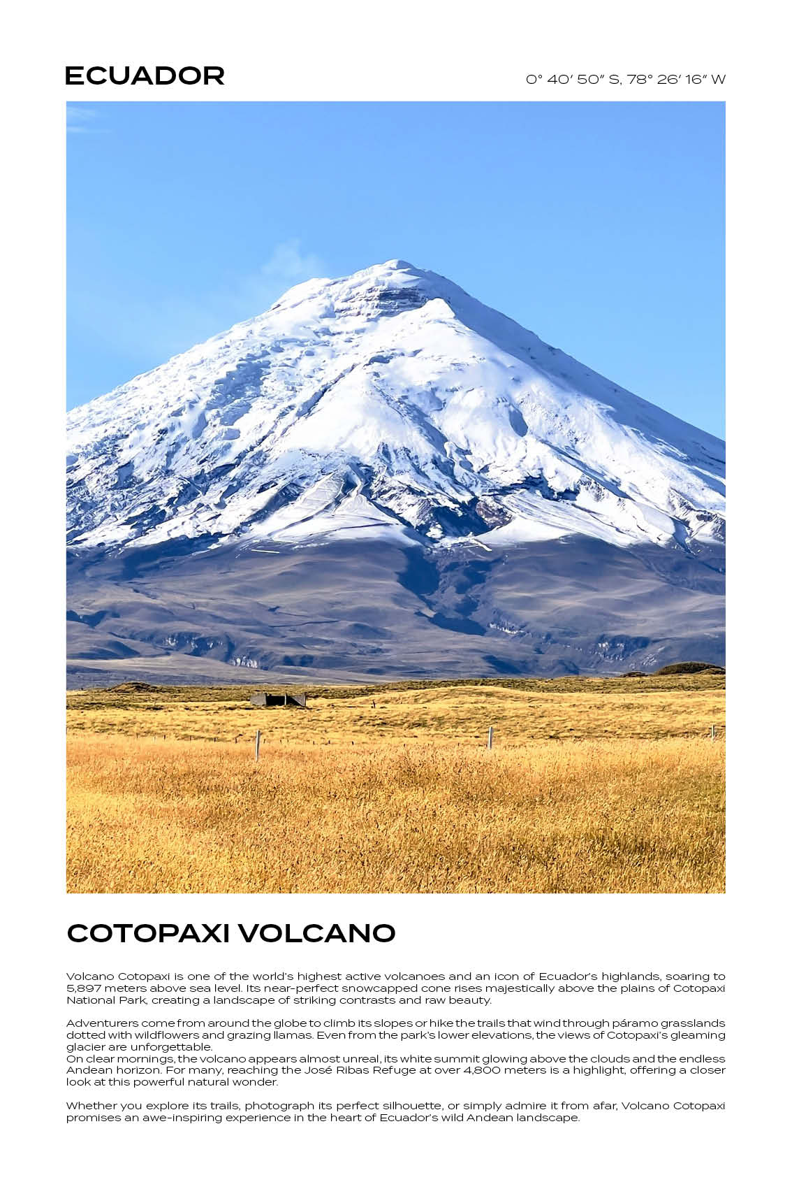 Ecuador - Cotopaxi Volcano I