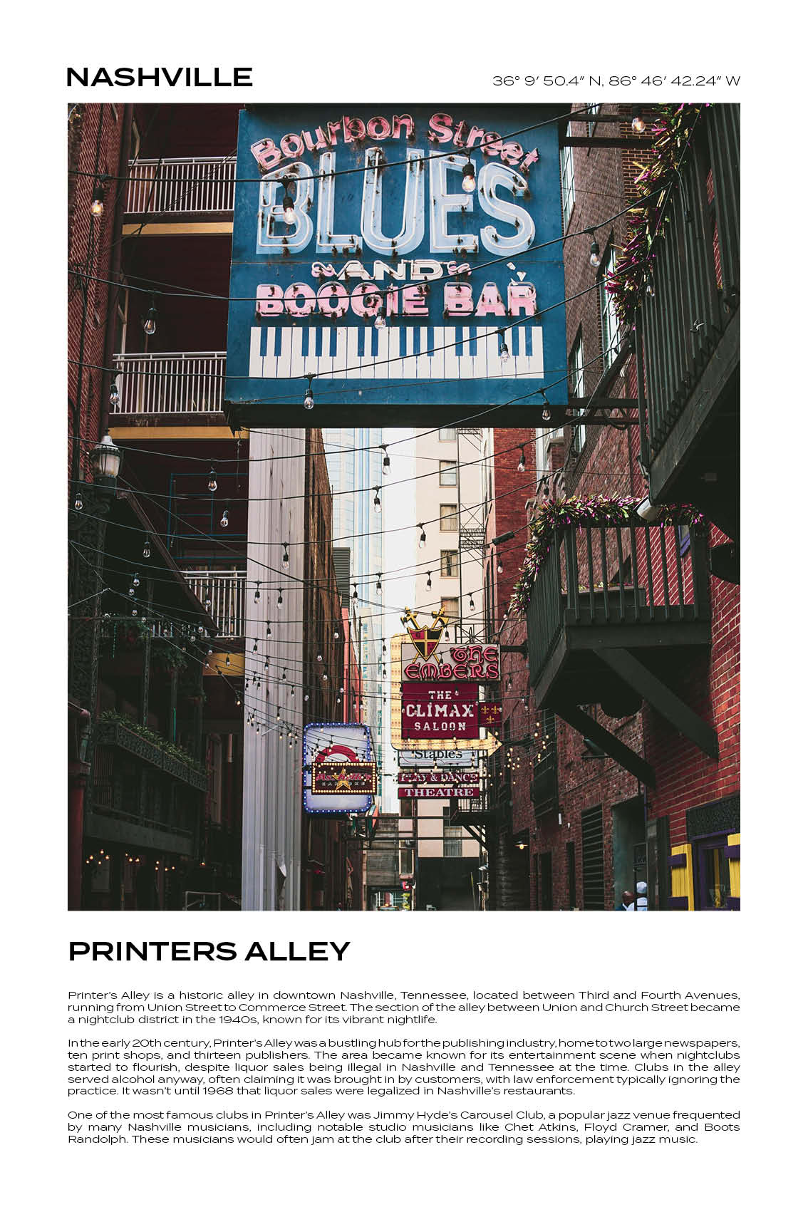 Nashville - Printers Alley I