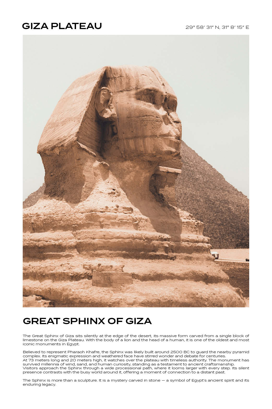 Giza Plateau -  Great Sphinx of Giza I