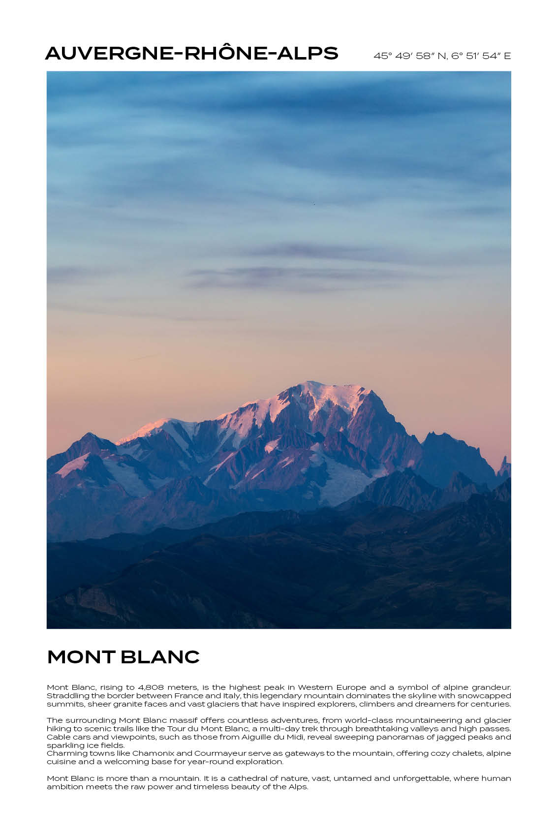 Auvergne-Rhône-Alps - Mont Blanc I