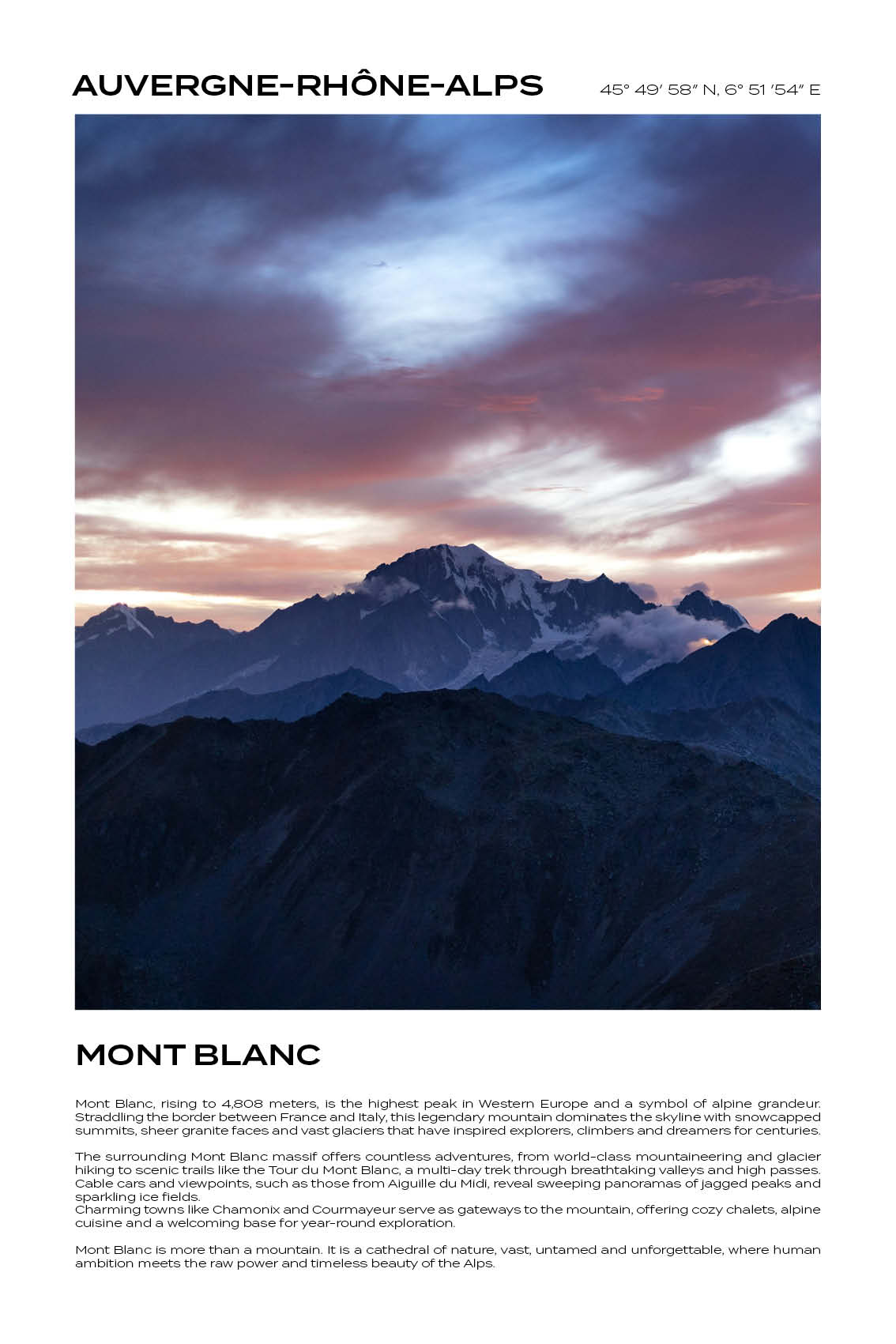 Auvergne-Rhône-Alps - Mont Blanc III