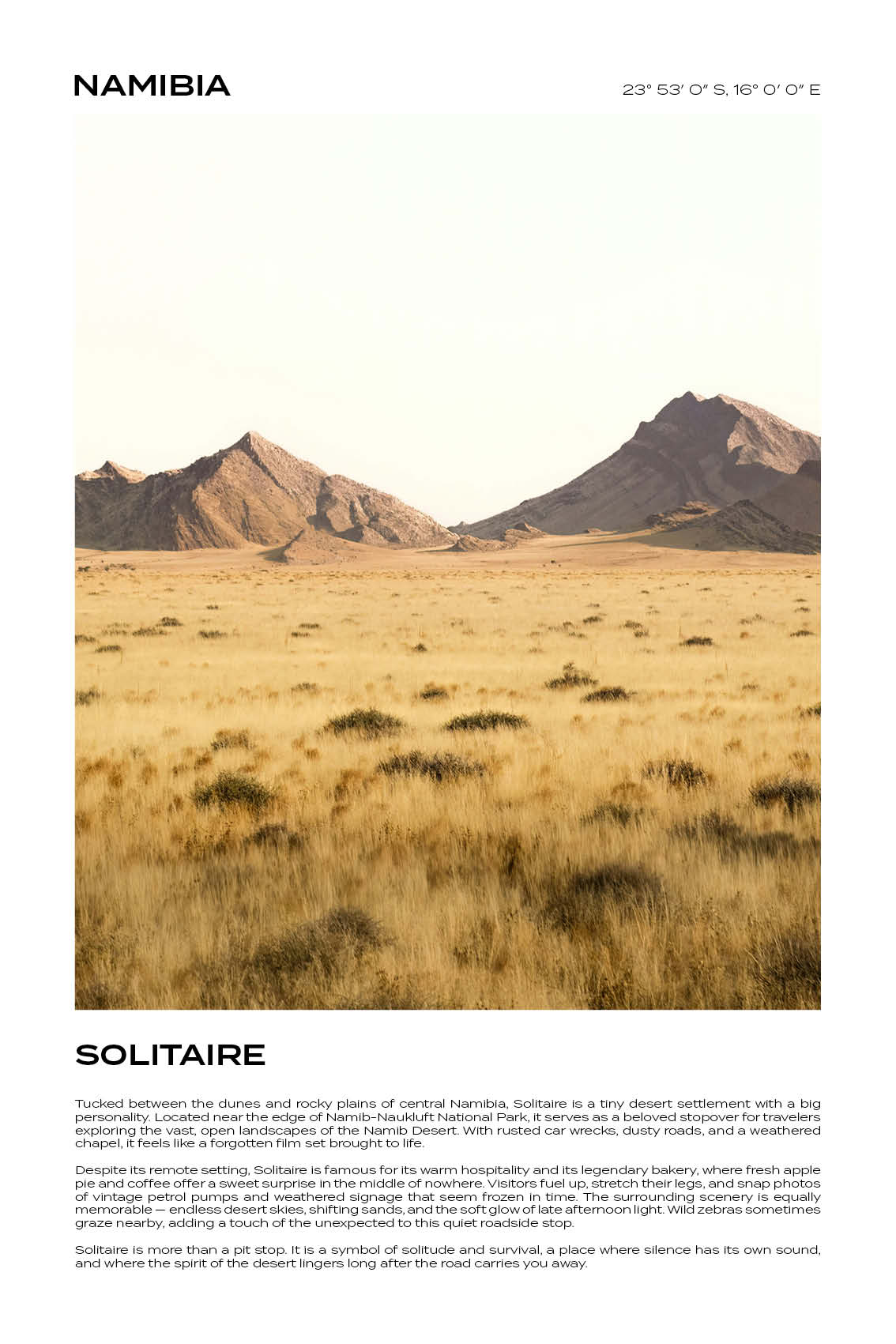 Namibia - Solitaire I