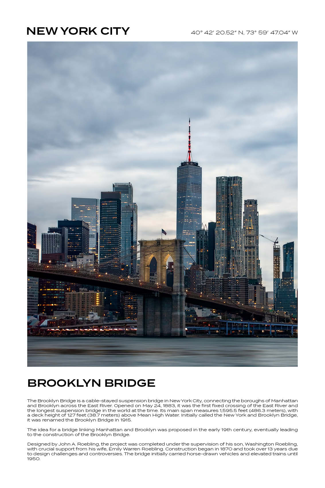 New York City - Brooklyn Bridge IV